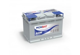 СТАРТОВ АКУМУЛАТОР 70AH MONBAT AGM PREMIUM  760A Д+
