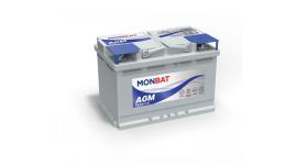 СТАРТОВ АКУМУЛАТОР 70AH MONBAT AGM PREMIUM  760A Д+