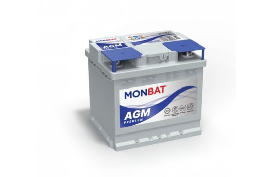 АКУМУЛАТОР MONBAT AGM PREMIUM 12V 50Ah 540A Д+