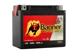МОТО АКУМУЛАТОР BANNER 12V 10AH 160A BTX12-BS / YTX12-BS  L+