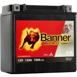 АКУМУЛАТОР BANNER 12V 12AH 190A BTX14-BS / YTX14-BS L+