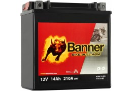 МОТО АКУМУЛАТОР BANNER 12V 14AH  210A  BTX16-BS / YTX16-BS L+