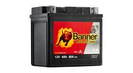МОТО АКУМУЛАТОР BANNER 4AH BTX5L-BS / YTX5L-BS 8...