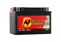 МОТО АКУМУЛАТОР BANNER 8AH 110A BTX9-BS / YTX9-BS L+