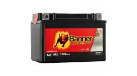 МОТО АКУМУЛАТОР BANNER 8AH 110A BTX9-BS / YTX9-BS L+