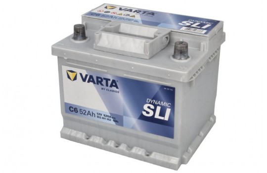 СТАРТОВ АКУМУЛАТОР 52ah VARTA  DYNAMIC SLI 520A Д+