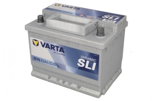 СТАРТОВ АКУМУЛАТОР 63ah VARTA  DYNAMIC SLI 610A Д+
