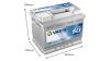 СТАРТОВ АКУМУЛАТОР 63ah VARTA SILVER DYNAMIC 610A Д+ 