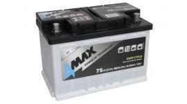ТЯГОВ АКУМУЛАТОР 4MAX 75AH 510A 12V DEEP CYCLE Д+