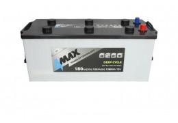ТЯГОВ АКУМУЛАТОР 4MAX 180AH 1260A 12V DEEP CYCLE Л+