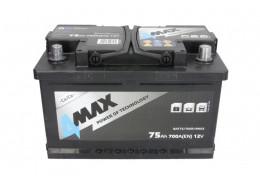 Стартов акумулатор 4MAX 75AH 700A 12V Д+