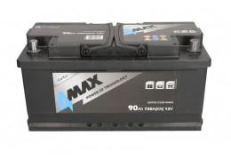 Стартов акумулатор 4MAX 90AH 720A 12V Д+