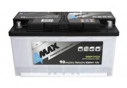 ТЯГОВ АКУМУЛАТОР 4MAX 90AH 630A 12V DEEP CYCLE Д+