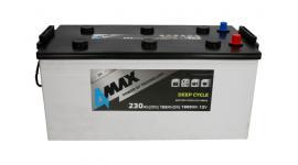 ТЯГОВ АКУМУЛАТОР 4MAX 230AH 1600A 12V DEEP CYCLE...