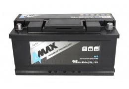 Стартов акумулатор 4MAX EFB 95AH 850A 12V Д+