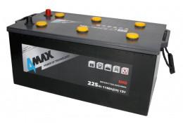 Стартов акумулатор 4MAX SHD 225AH 1150A 12V Л+