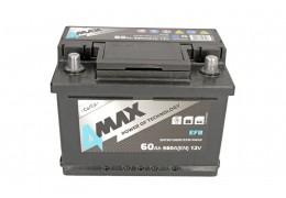 Стартов акумулатор 4MAX EFB 60AH 560A 12V Д+