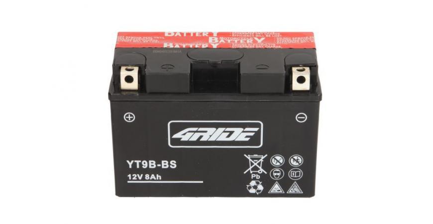 Стартов акумулатор 4RIDE 8AH 115A YT9B-BS AGM 12V  Л+ 