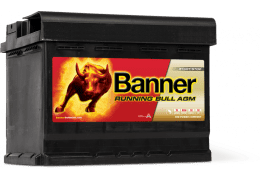 АКУМУЛАТОР AGM СТАРТ-СТОП 80AH BANNER RUNNING BULL 800A Д+