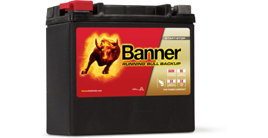 РЕЗЕРВЕН AGM СТАРТ-СТОП АКУМУЛАТОР 12AH BANNER RUNNING BULL 200A Л+ 