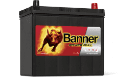 СТАРТОВ АКУМУЛАТОР 45ah BANNER POWER BULL 390A ASIA Д +