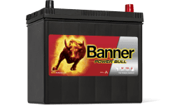 СТАРТОВ АКУМУЛАТОР 45ah BANNER POWER BULL 390A ASIA Л +