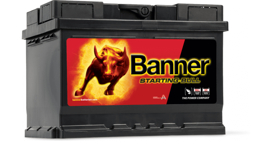 СТАРТОВ АКУМУЛАТОР 55ah BANNER STARTING BULL 450A Д+ 