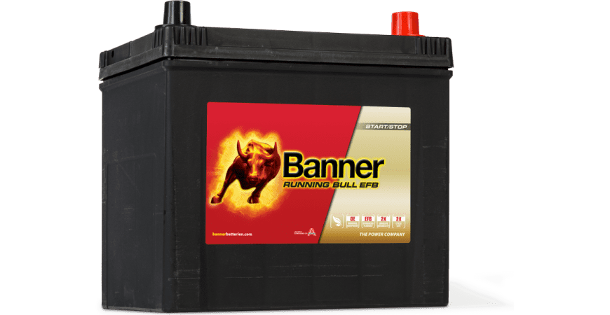 СТАРТОВ АКУМУЛАТОР 65ah BANNER RUNNING BULL EFB 550A ASIA Д+ 