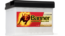 СТАРТОВ АКУМУЛАТОР 65ah BANNER RUNNING BULL EFB PRO 640A Д+