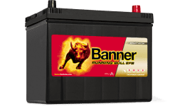 СТАРТОВ АКУМУЛАТОР 70ah BANNER RUNNING BULL EFB 680A ASIA Д+