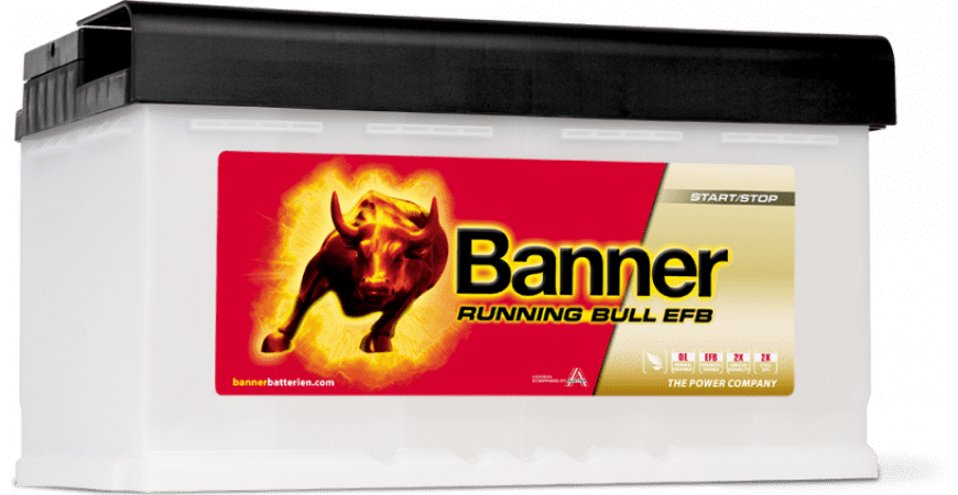СТАРТОВ АКУМУЛАТОР 80ah BANNER RUNNING BULL EFB 780A Д+ 