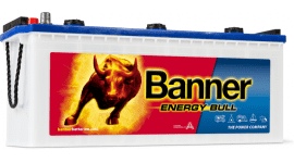 ТЯГОВ АКУМУЛАТОР BANNER ENERGY BULL 130AH 105A Л+