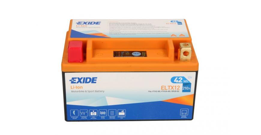 Акумулатор EXIDE 42Wh 210A ELTX12 Li-ion 12V Л+ 