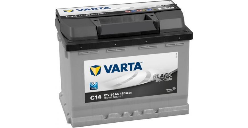 СТАРТОВ АКУМУЛАТОР 56ah VARTA BLACK DYNAMIC 480A Л+ 