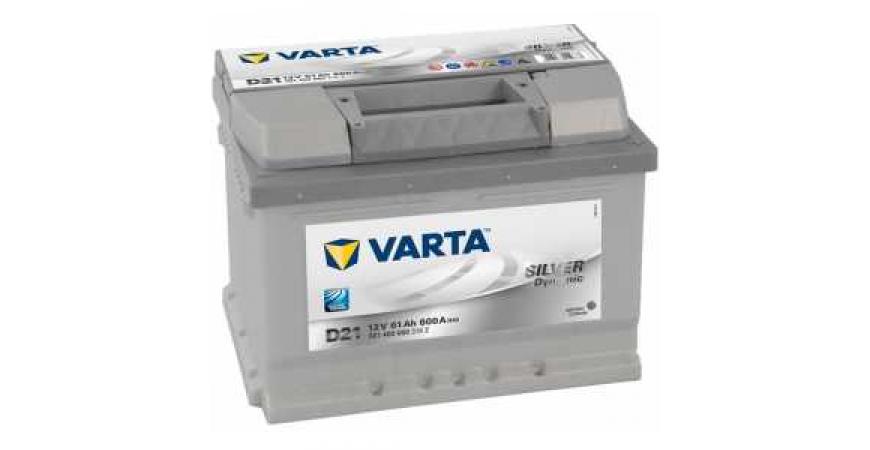 СТАРТОВ АКУМУЛАТОР 61ah VARTA SILVER DYNAMIC 600A Д+ 