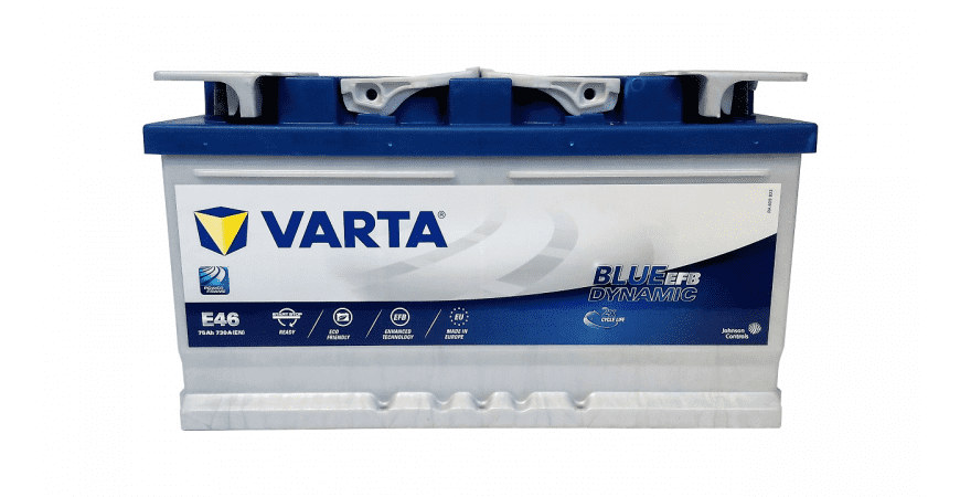СТАРТОВ АКУМУЛАТОР 75ah VARTA BLUE DYNAMIC EFB 730A Д+ 