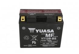 СТАРТОВ АКУМУЛАТОР YUASA 10Ah 215A YT12B-BS AGM 12V Л+