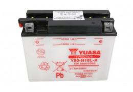 СТАРТОВ АКУМУЛАТОР YUASA 20Ah 260A Y50-N18L-A 12V Д+