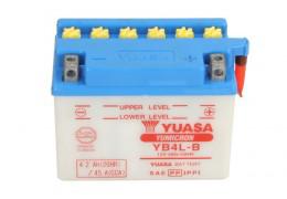 СТАРТОВ АКУМУЛАТОР YUASA 4Ah 45A YB4L-B + KWAS 12V Д+