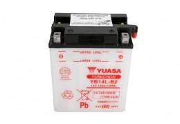 СТАРТОВ АКУМУЛАТОР YUASA 14Ah 190A YB14L-B2 12V Д+
