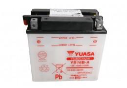 СТАРТОВ АКУМУЛАТОР YUASA 16Ah 207A YB16B-A 12V Л+