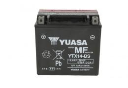 СТАРТОВ АКУМУЛАТОР YUASA 12Ah 200A YTX14-BS AGM 12V Л+