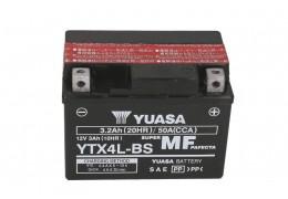 СТАРТОВ АКУМУЛАТОР YUASA 3Ah 50A YTX4L-BS AGM 12V Д+