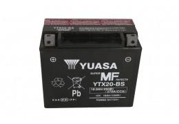 СТАРТОВ АКУМУЛАТОР YUASA 18Ah 270A YTX20-BS AGM 12V Л+