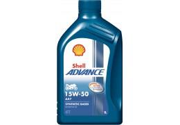 Моторно масло за 4-тактови двигатели Shell Advance 4T AX7 15W50 1 литър