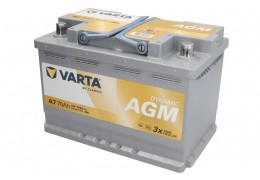 AGM СТАРТ-СТОП АКУМУЛАТОР 70AH VARTA  DYNAMIC AGM 760A Д+