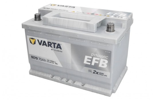 СТАРТОВ АКУМУЛАТОР 70ah VARTA  DYNAMIC EFB 760A Д+