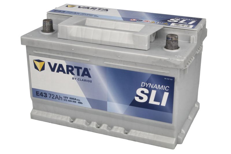 Стартов акумулатор VARTA Blue Dynamic 72Ah 680A с десен плюс
